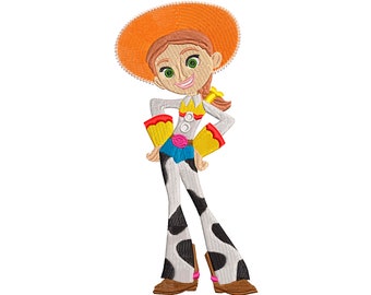 Toy Story Jessie ha ispirato il disegno del ricamo a macchina.