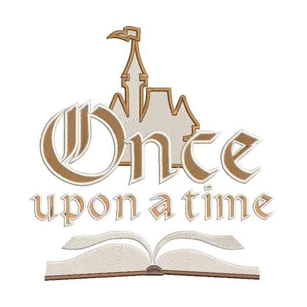 Once Upon a Time Princess Castle Machine Embroidery Design.