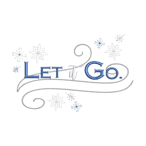 Frozen Machine Embroidery Files. Let it Go!