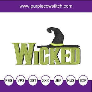 Wicked Embroidery Machine Embroidery Design.
