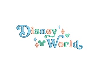 Most Magical Place on Earth Park Inspired Machine Embroidery Design.