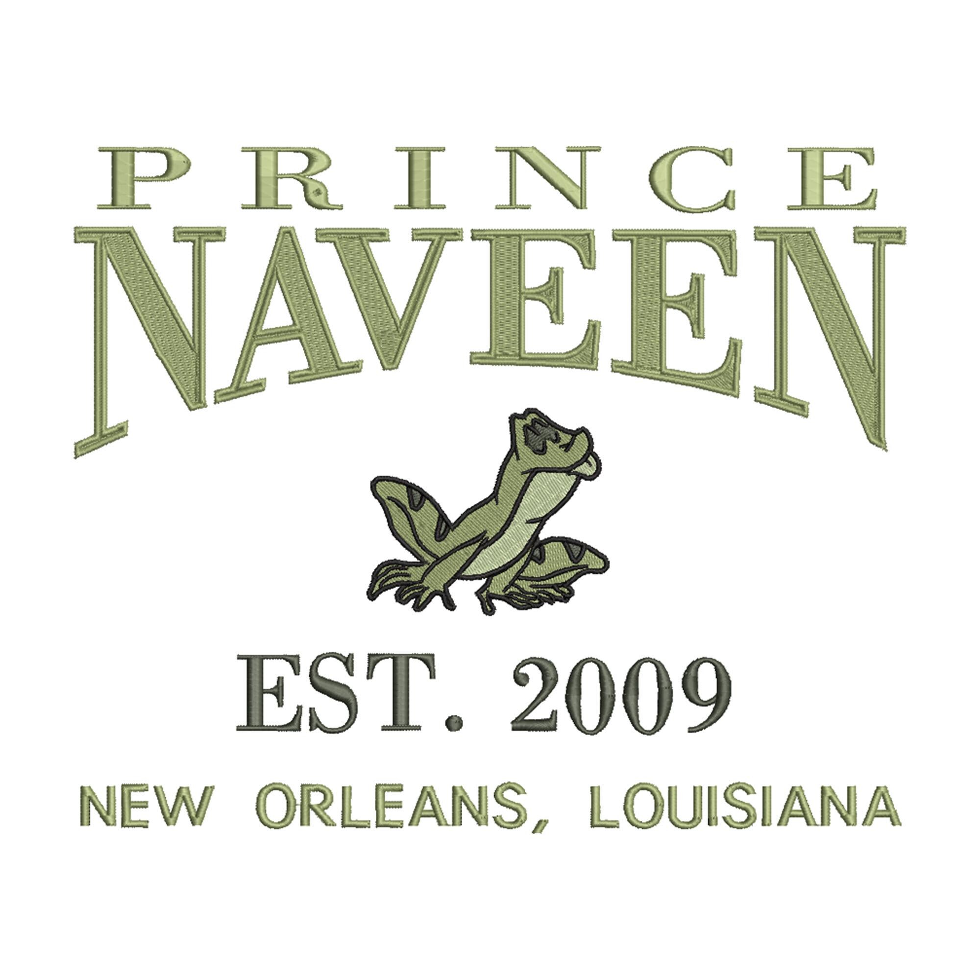Prince Naveen Machine Embroidery Design. Established 2009. Princess and the Frog