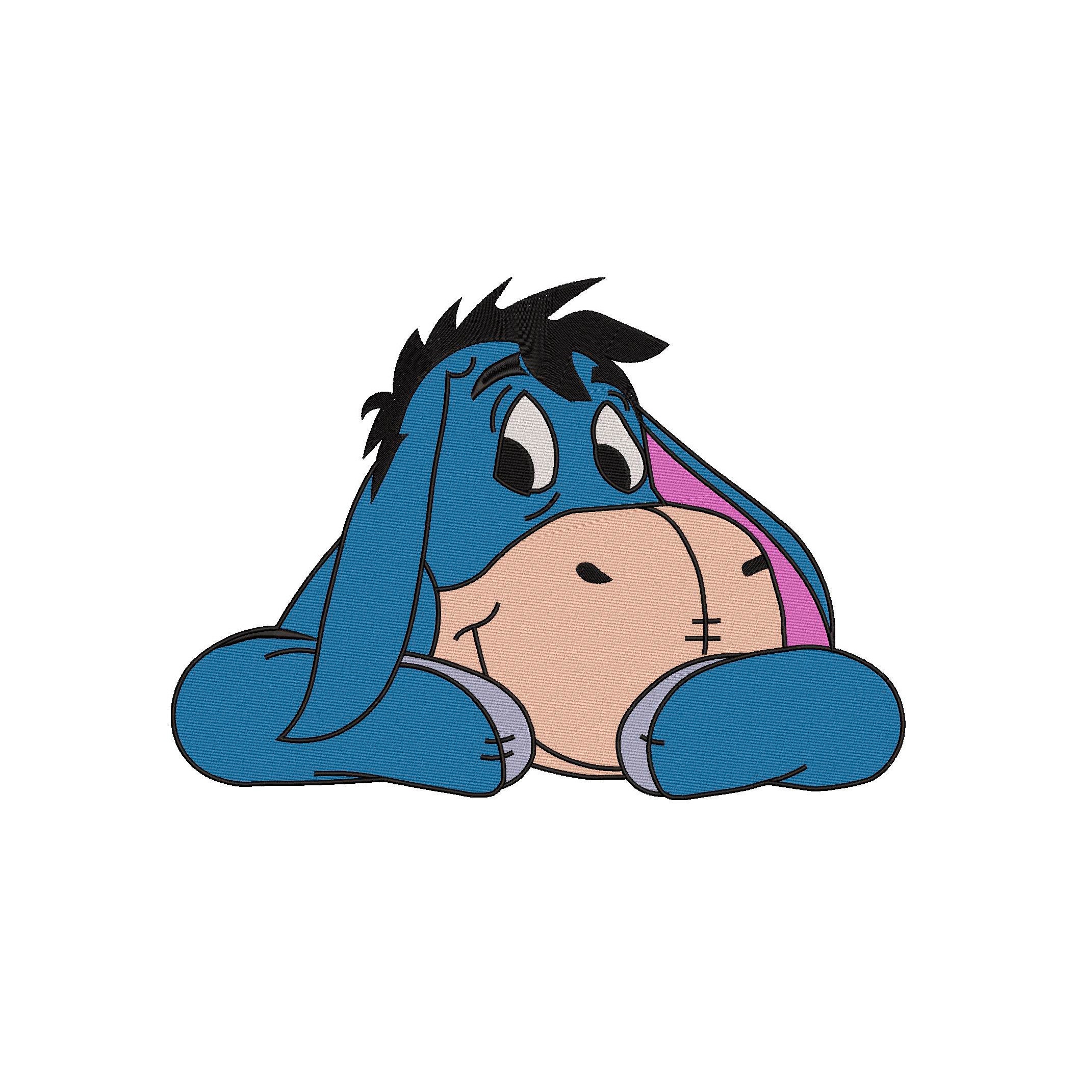 イーヨー‪ ·͜· イーヨーの機械刺繍デザイン（デジタルダウンロード） - Etsy 日本