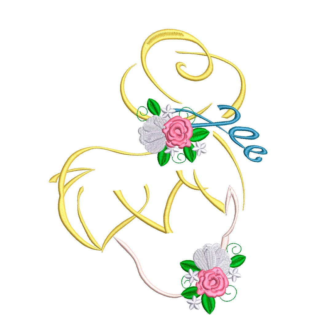 Floral Tinkerbell Spring Machine Embroidery Design. Perfect for Epcot ...