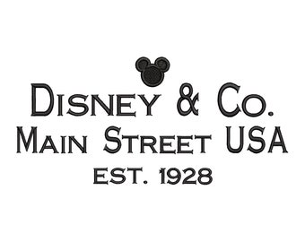 Magical Mickey and Co. Est. 1928 Inspired Machine Embroidery Design.