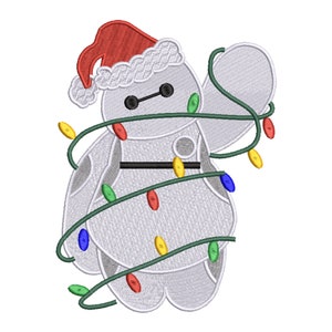 Christmas Baymax Machine Embroidery Design