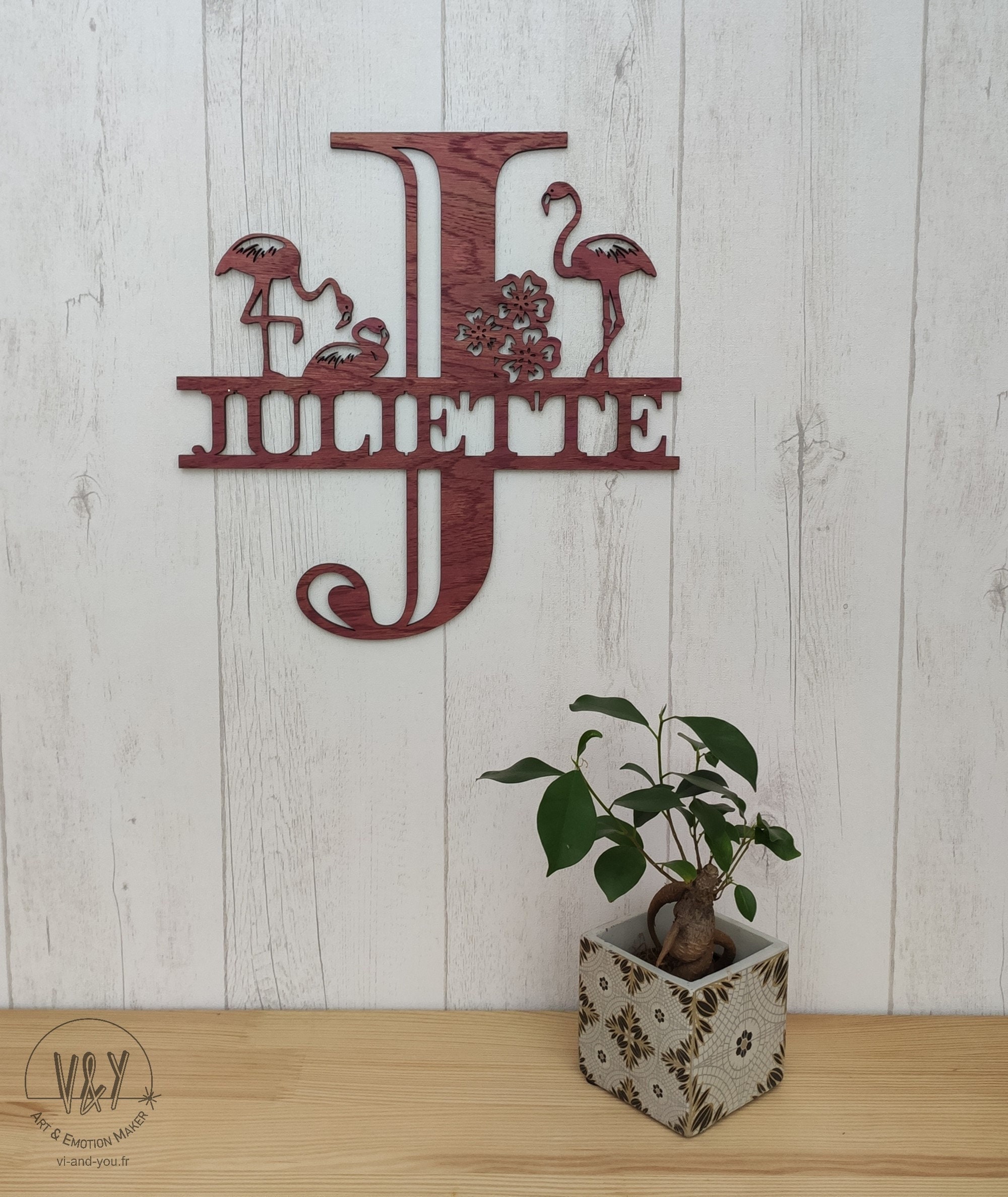 Prénom Enfant Décoration Murale ou Porte en Bois