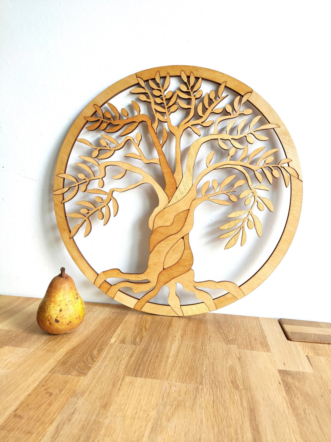 Arbre De Vie En Bois - Décoration Murale Artisanale - Fait Main Indonésie