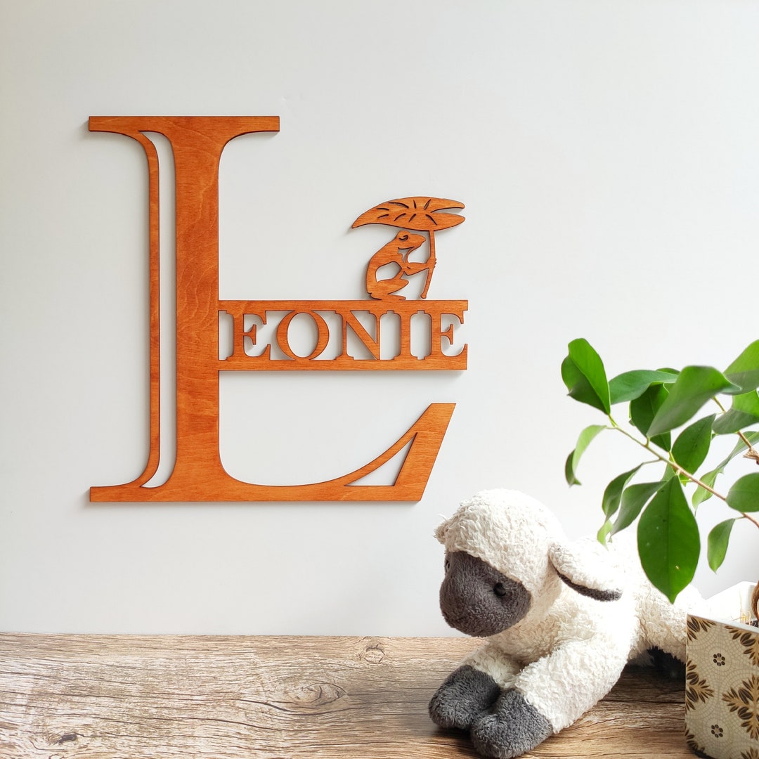 Personalized Wooden Name Sign Baby Girl Name Nursery Decor Boy Room ...