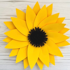 DIY Kit - Paper Flower - Small, Medium, Large, or Extra Large  - Sunflower - Nursery, Backdrop, Wall Decor, Shower, Wedding, Party, Birthday
