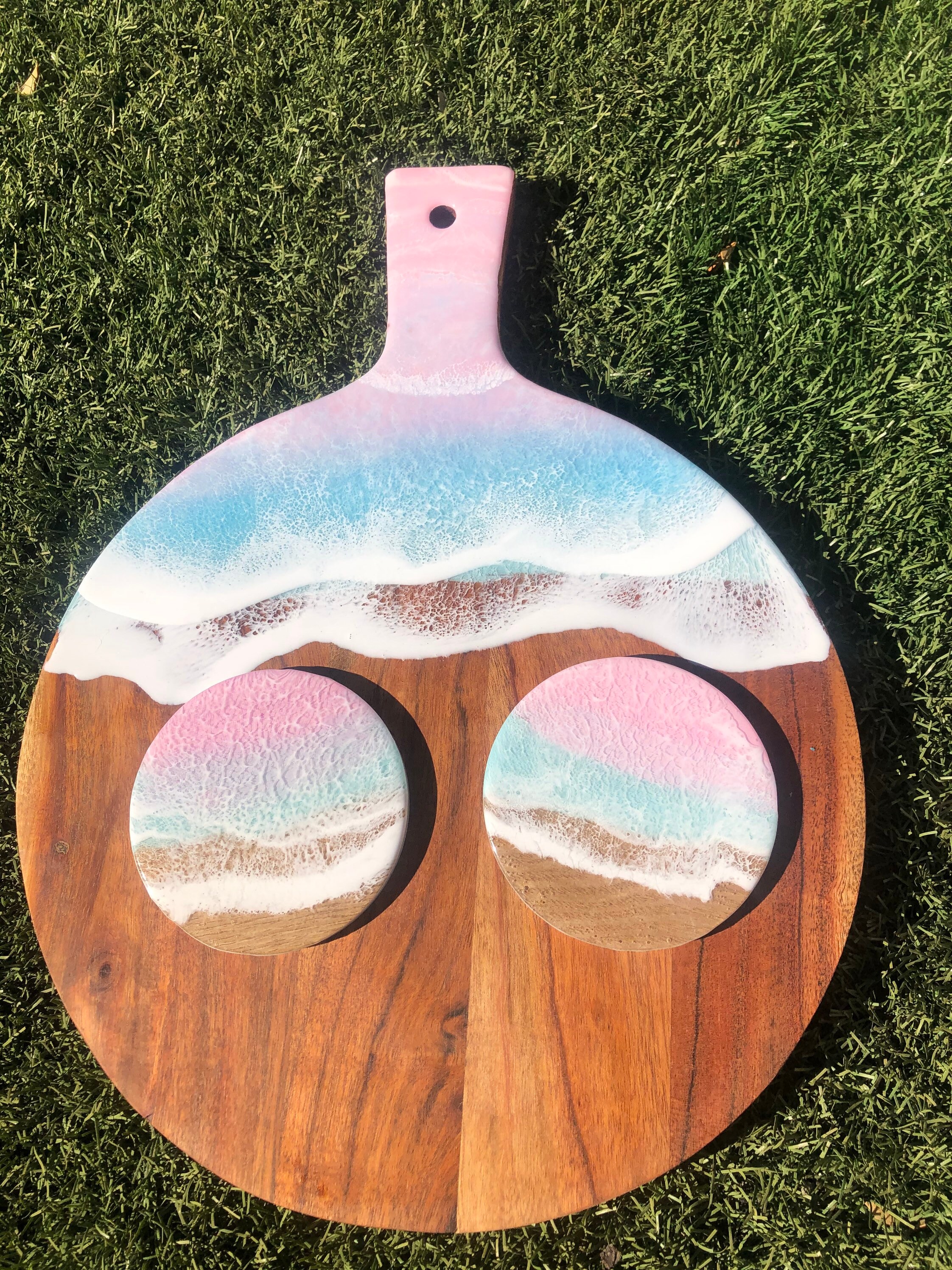 Sunset Resin Cheese Board Etsy Australia