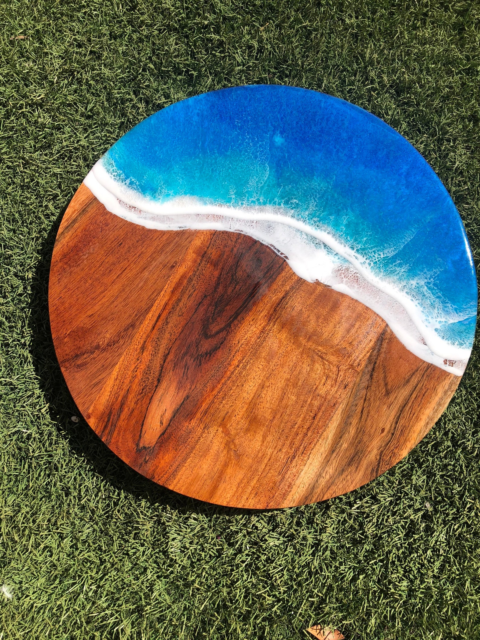 Ocean Resin Cheese Board Etsy