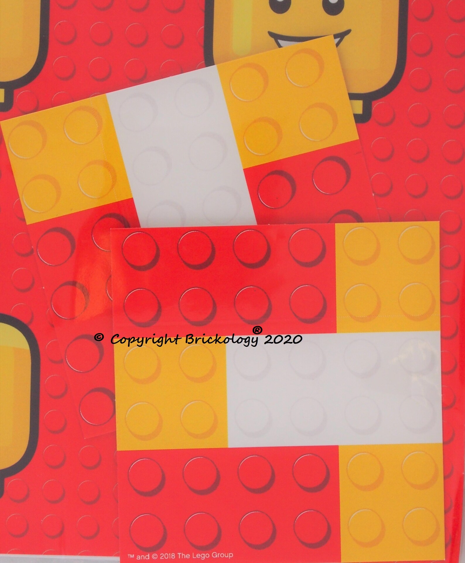 Lego® Gift Wrapping Paper Set Twin Pack 2 Designs Brick And Etsy