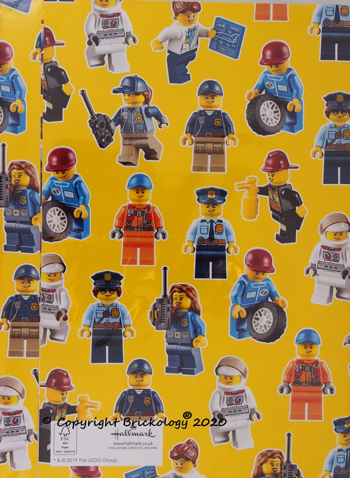 Lego® Gift Wrapping Paper Set Twin Pack 2 Designs Brick And Etsy