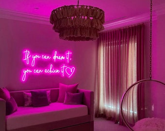 Letrero de neón personalizado / Letrero de neón / Luz de neón LED / Estética de decoración de habitación / Regalos personalizados / Decoración de pared / Decoración del hogar / Letrero de neón hecho a mano