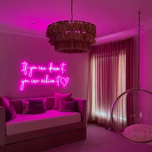 Letrero de neón personalizado / Letrero de neón / Luz de neón LED / Estética de decoración de habitación / Regalos personalizados / Decoración de pared / Decoración del hogar / Letrero de neón hecho a mano