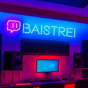 Letrero de neón de jugador personalizado, decoración de sala de juegos, letrero de etiqueta de jugador personalizado, arte de pared de juegos, luz LED de juegos, regalo para novio, regalo de esposo