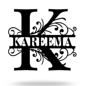 Benutzerdefinierte Metallschilder | Monogramm-Wand-Dekor | Metall Wand Kunst | Nachname-Zeichen | Familien Namensschild | Personalisiertes Hochzeitsgeschenk | Kundenspezifische Metallkunst