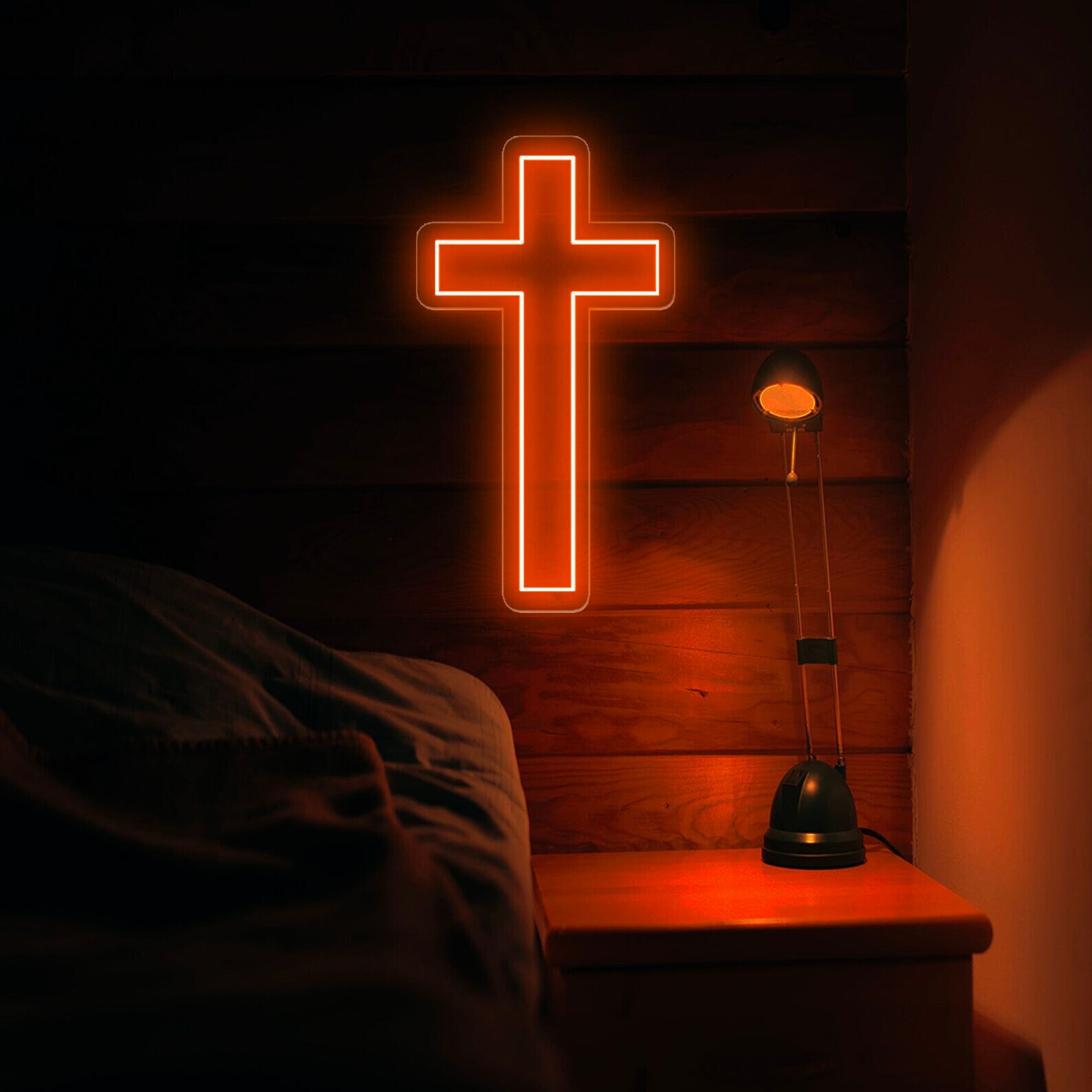 Cross Neon Sign LED Cross Sign Light Neon Cross Light Red Neon Cross ...