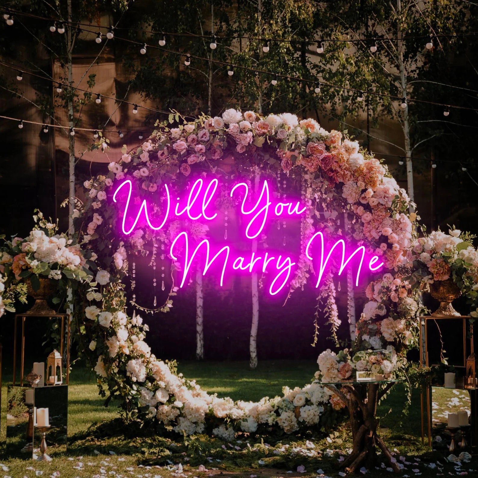 Will You Marry Me,custom Wedding Neon Signs,wedding Proposal Wall