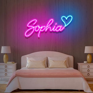 Neon Sign Teenage Girl Gifts, Neon Name Sign, Name Sign for Wall, Light up  Sign, Neon Light Name, Gift Child Girl, Neon Sign Name, Paulo 