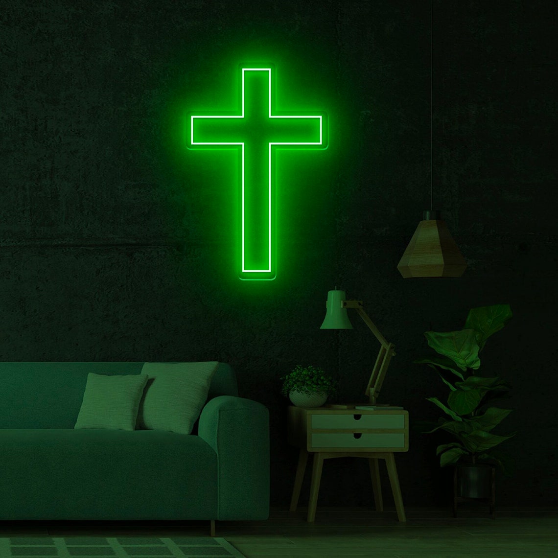 Cross Neon Sign LED Cross Sign Light Neon Cross Light Red Neon Cross ...