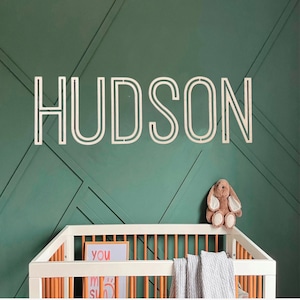 Namensschild aus Holz Holzbuchstaben Namensschild Benutzerdefinierte Kinderzimmer Dekor Name Wanddekor Schild für Kinderzimmer Personalisiertes Namensschild Holzbuchstaben Baby Kinderzimmer
