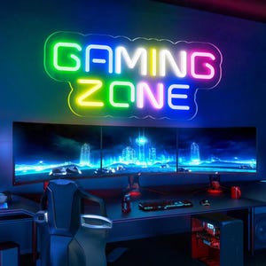 Custom Boys Name Neon Led Wall Panel Decor,Game Room led decor,Gamer room neon light,Boys Led Sign,Led lights for gaming room,Birthday Gifts