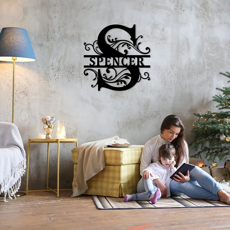 Custom Metal Signs | Monogram Wall Decor | Metal Wall Art | Last Name ...