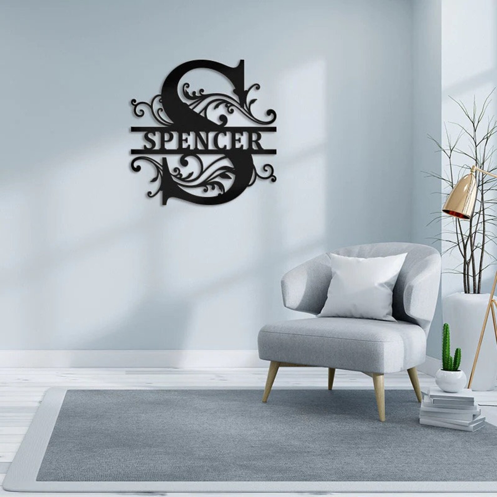 Custom Metal Signs | Monogram Wall Decor | Metal Wall Art | Last Name ...