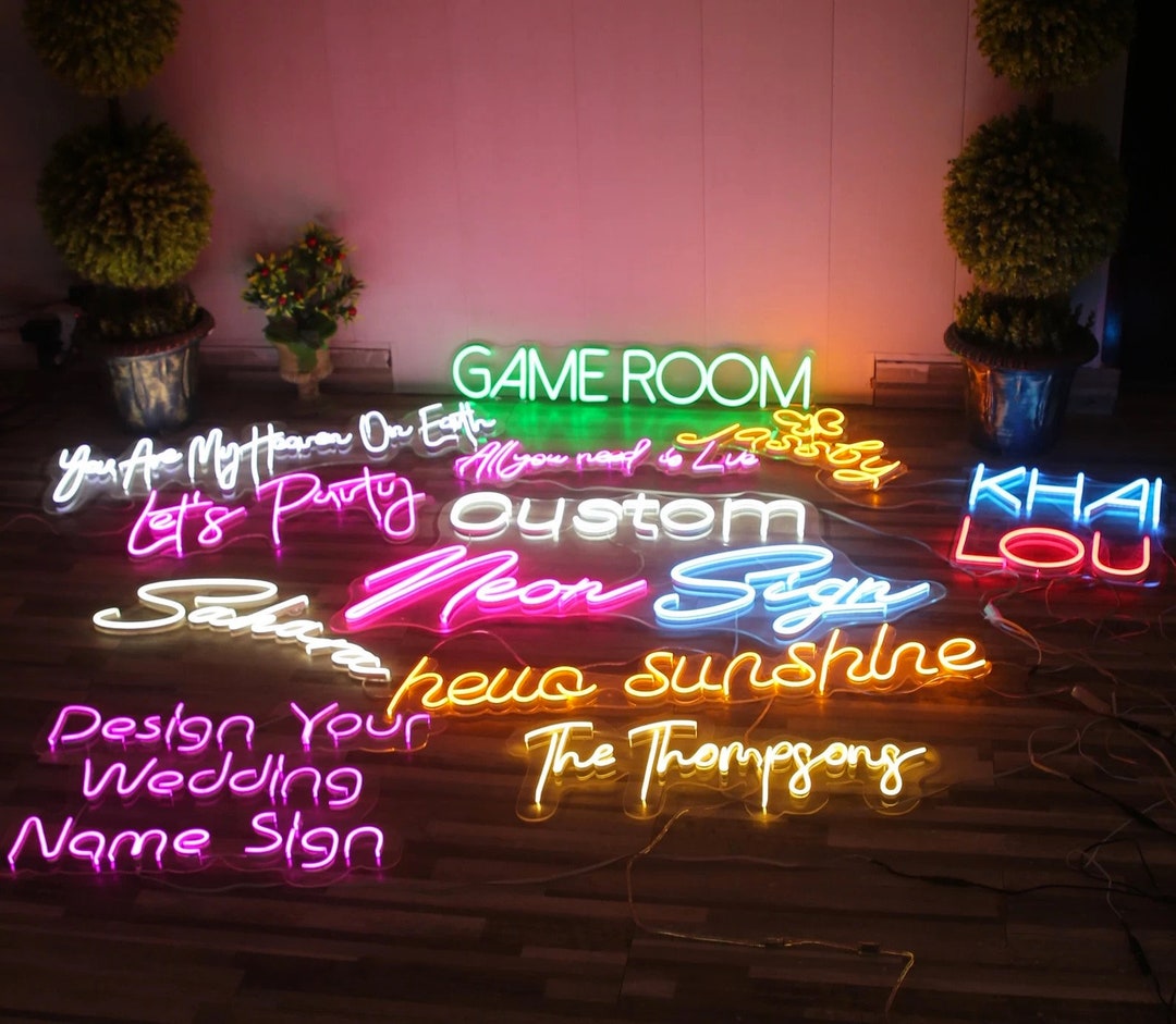 Wedding Neon Sign Led Light Custom Neon Sign Decoration Etsy 日本