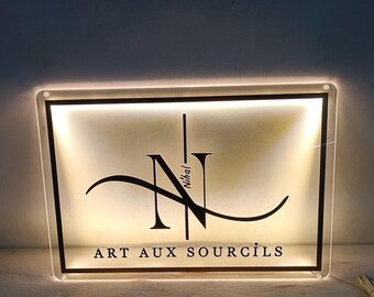 Neon Custom Logo, Acrylic Business sign, 3D LED Logo, Custom Shop Signage, Neon Signs For Office Decor, Beauty Bar Sign, Hair Salon Signs