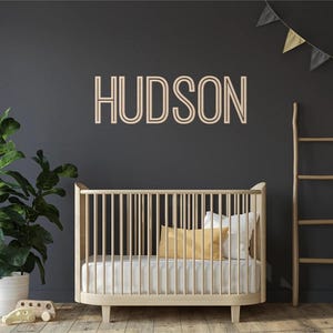 Namensschild aus Holz Holzbuchstaben Namensschild Benutzerdefinierte Kinderzimmer Dekor Name Wanddekor Schild für Kinderzimmer Personalisiertes Namensschild Holzbuchstaben Baby Kinderzimmer