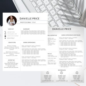 Creative Updated Modern CV Template Resume Instant Download