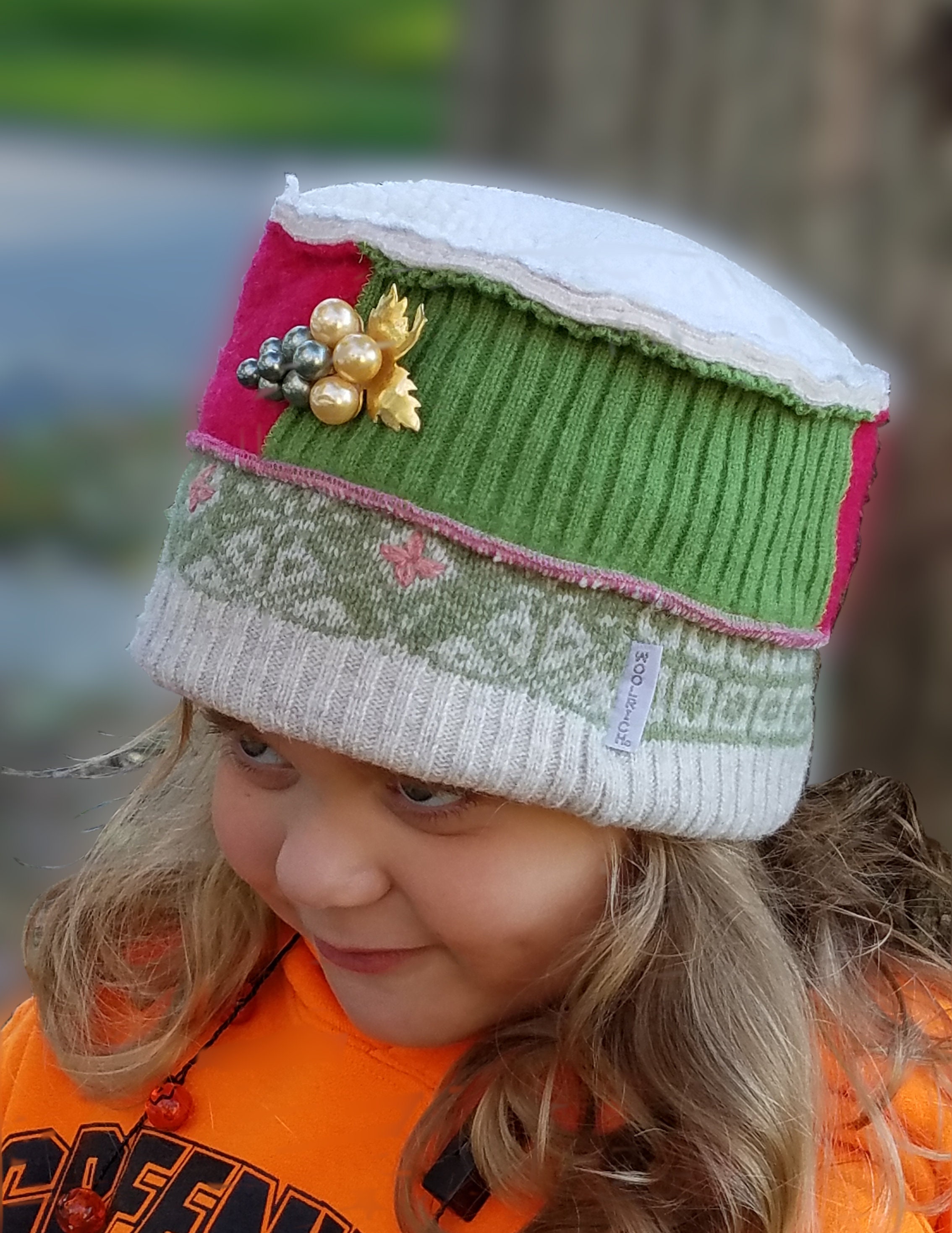 Warm girls/small ladies winter hat Etsy