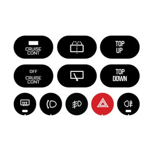 S13 Vinyl Button Decals