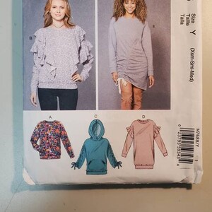 Out of Print McCall's M7688 Misses Sewing Pattern Knit Tops Dresses Sml Med Lrg UNCUT
