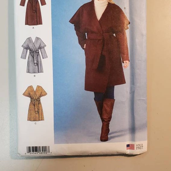 Wrap Coat Pattern Etsy