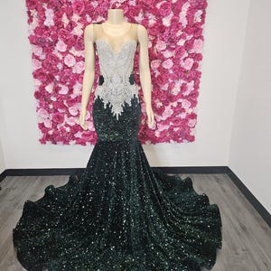 Prom Dress, African Mermaid Dress, Diamond Dress, Special Occasion Dresses,  Handmade Haute Couture Gown, Luxe Dress, Evening Gown