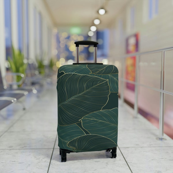 Jungle Leaves Luggage Cover