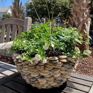 Large Planter - Stone Outdoor or Indoor Multi-Color Planter