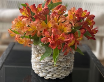 Vase With Multi-Colored Stones