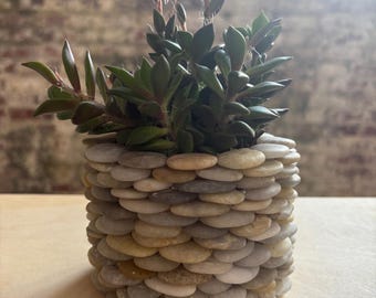 Outdoor or Indoor Planter - Unique Stone Decor