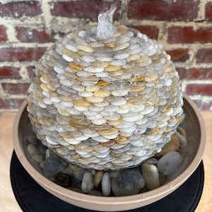 Handmade Stone Water Fountain – Indoor or Outdoor Garden Zen Water Feature, Natural Home Decor image 2