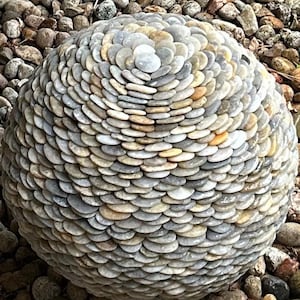 Orb - Outdoor Large Decorative One-of-a-Kind Multi-Colored Stone Sphere