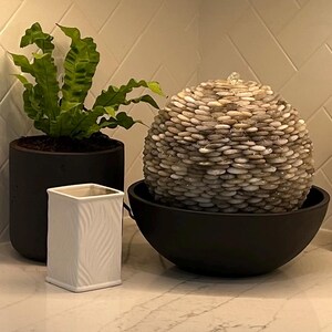 Handmade Stone Water Fountain – Indoor or Outdoor Garden Zen Water Feature, Natural Home Decor image 4