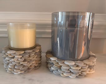 Handmade Stone Candle Stand – Unique Home Decor