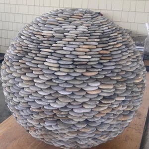 Orb - Outdoor Extra-Large Decorative One-of-a-Kind Multi-Colored Stone Sphere