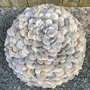 Orb Outdoor Extra-large Decorative One-of-a-kind Multi-colored Stone ...