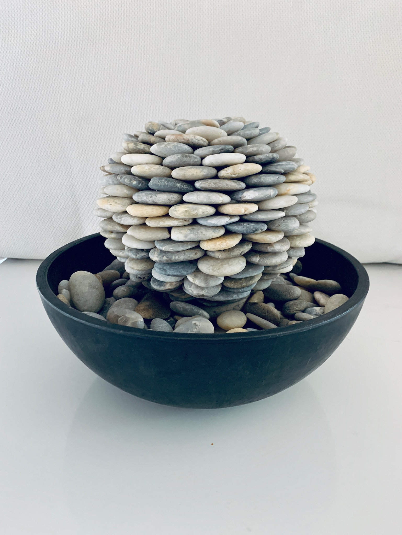 Water Fountain Orb Outdoor/indoor Multicolored Stone Sphere Etsy